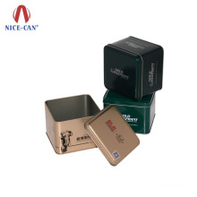 Embossed Tin Wholesale Square Tin Box for Spice Packaging Tin